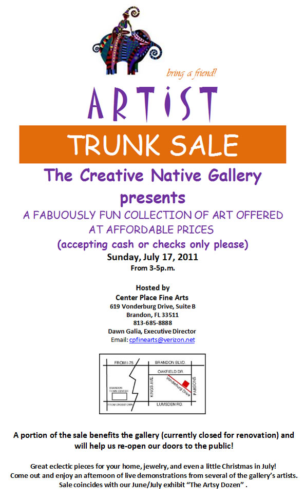 Artist Trunk Sale in Brandon, Florida